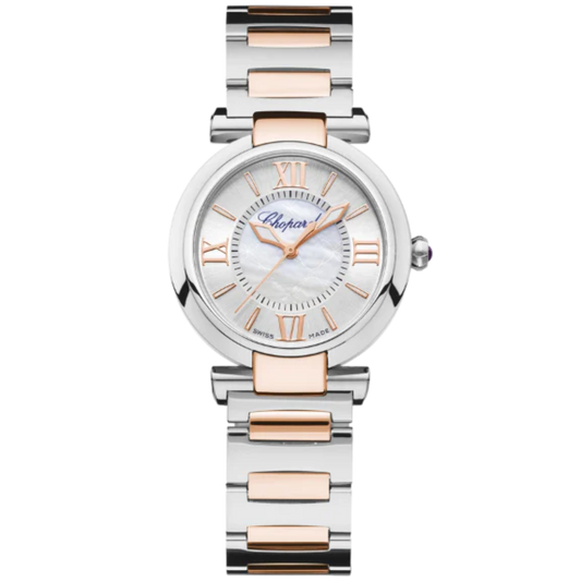 IMPERIALE 29 MM ETHICAL ROSE GOLD - LUCENT STEEL™ WITH SILVER - MOTHER OF PEARL DIAL