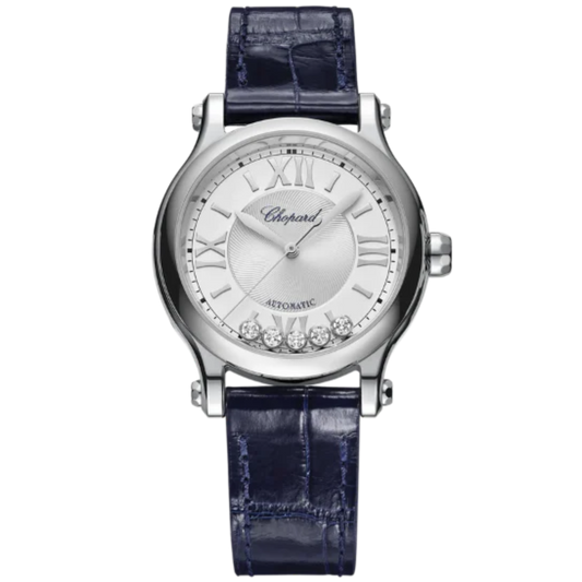 HAPPY SPORT 33 MM LUCENT STEEL™ WITH SILVER DIAL