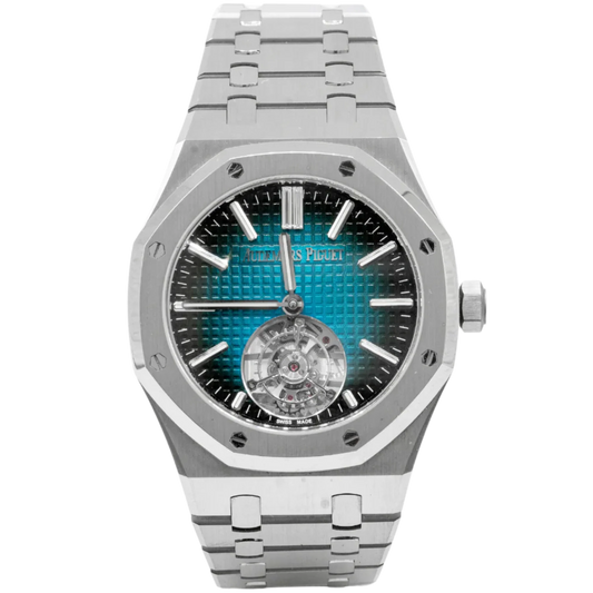 Audemars Piguet 41MM Royal Oak Selfwinding Flying Tourbillon Ref. 26730TI.OO.1320TI.04 Titanium Gradient Blue Dial