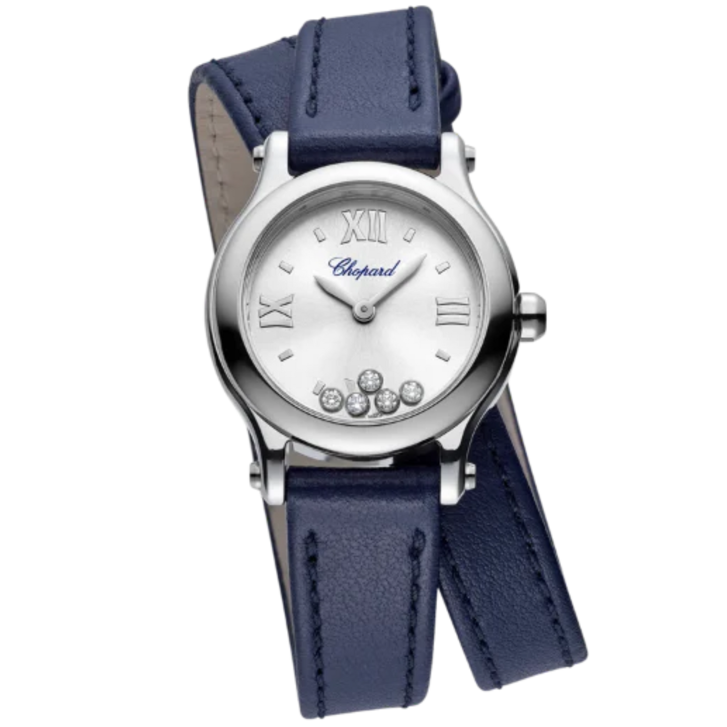 HAPPY SPORT 25 MM LUCENT STEEL™ WITH SILVER DIAL