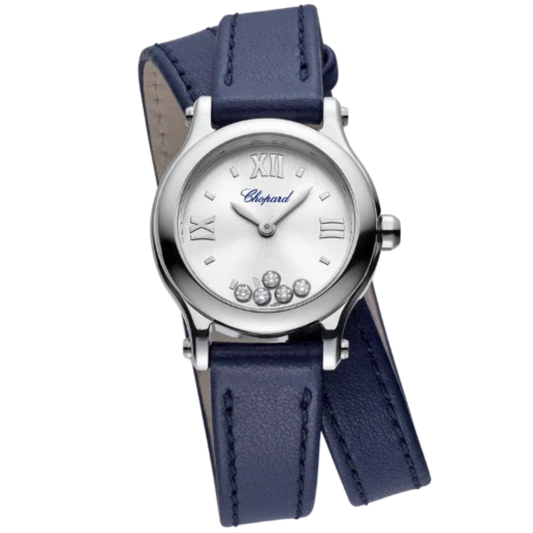 HAPPY SPORT 25 MM LUCENT STEEL™ WITH SILVER DIAL