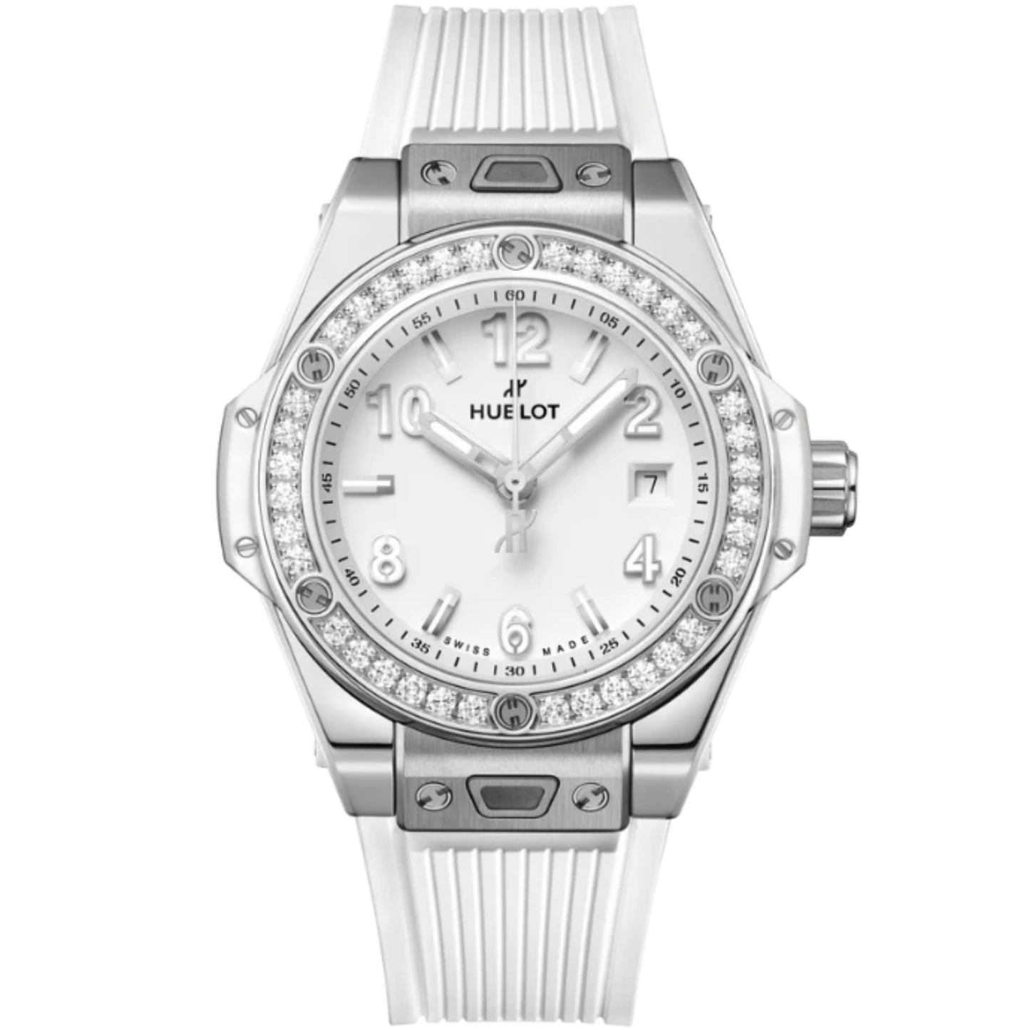 Big Bang 33mm ONE CLICK STEEL WHITE DIAMONDS