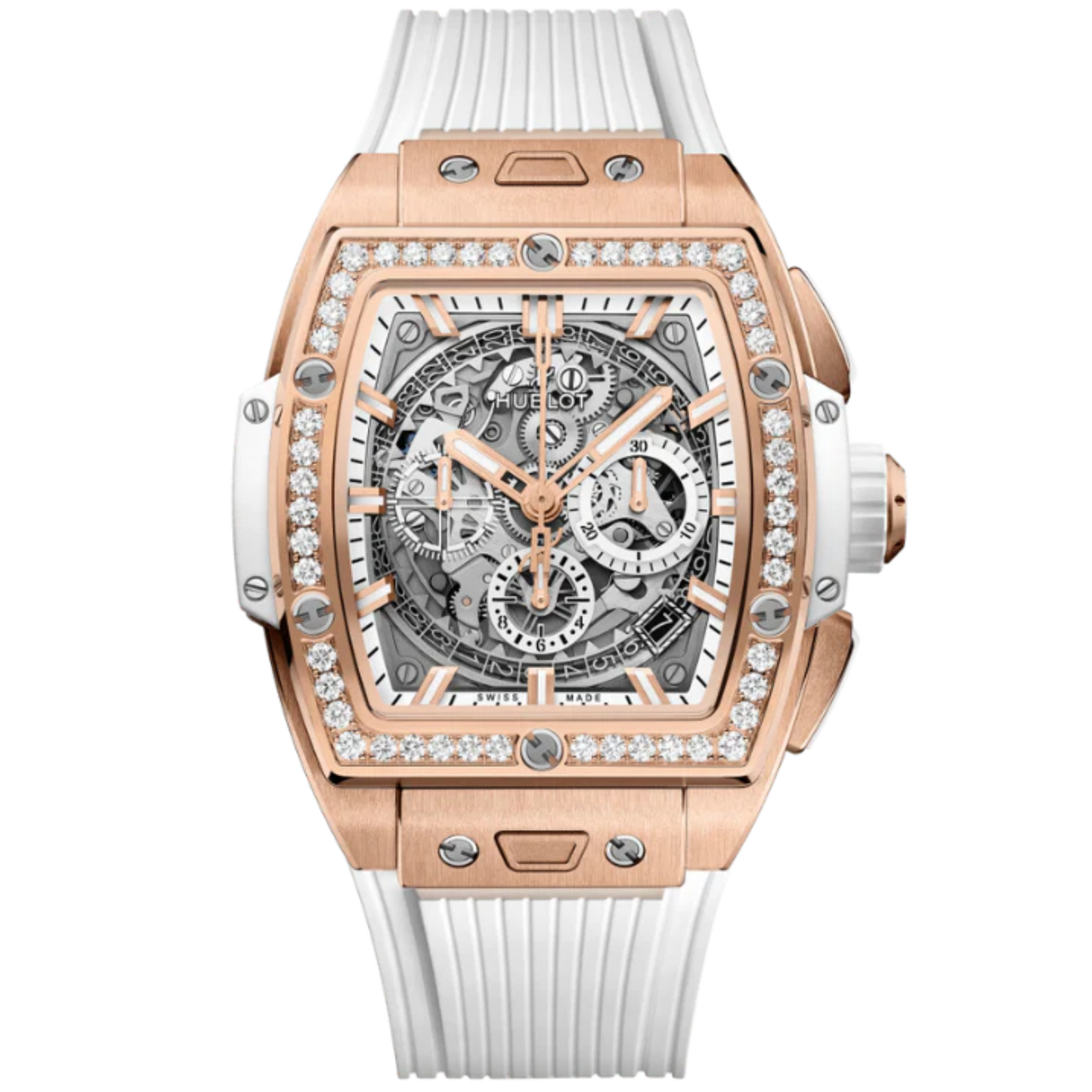 SPIRIT OF BIG BANG 42 MM KING GOLD WHITE DIAMONDS