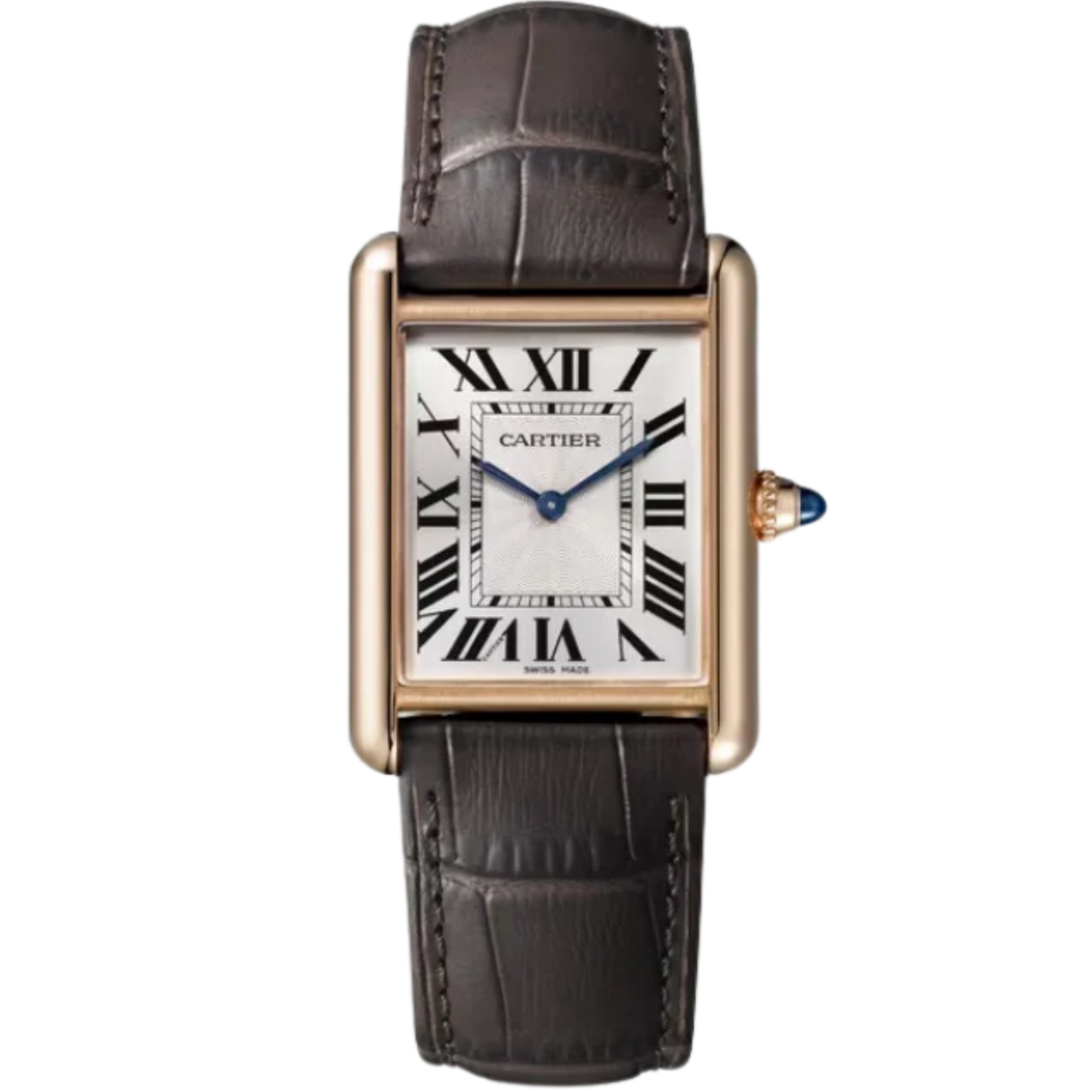 TANK 34 mm LOUIS CARTIER WATCH SILVER ROSE GOLD