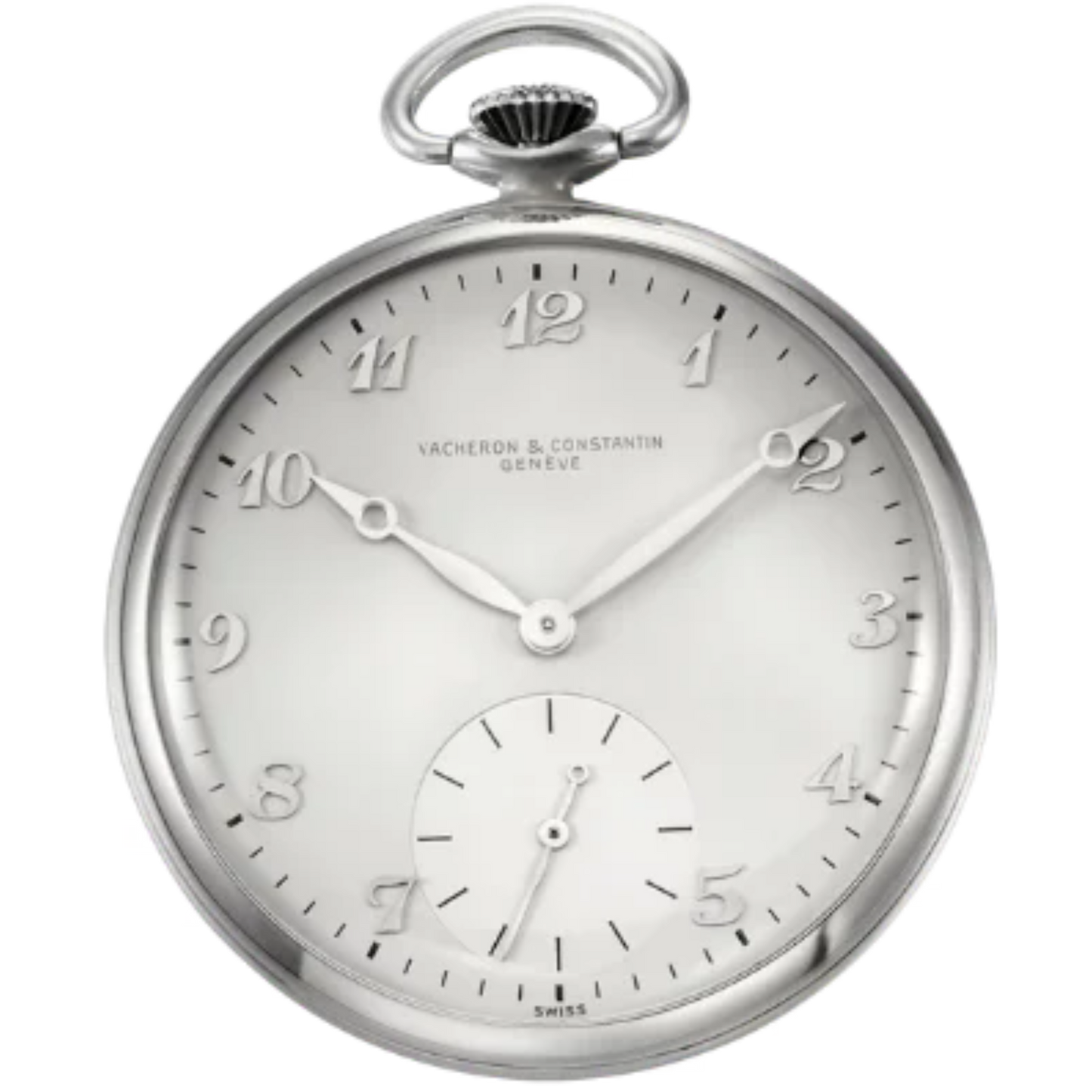 LES COLLECTIONNEURS POCKET WATCH 44 MM ALUMINUM WITH WHITE DIAL