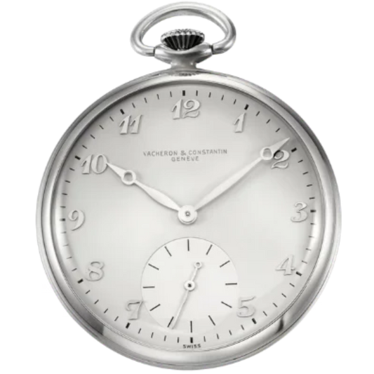 LES COLLECTIONNEURS POCKET WATCH 44 MM ALUMINUM WITH WHITE DIAL
