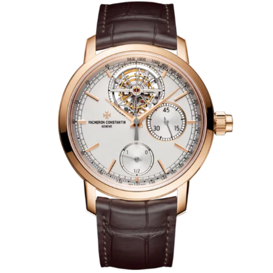 TRADITIONNELLE TOURBILLON CHRONOGRAPH 42 MM ROSE GOLD WITH WHITE BRASS DIAL