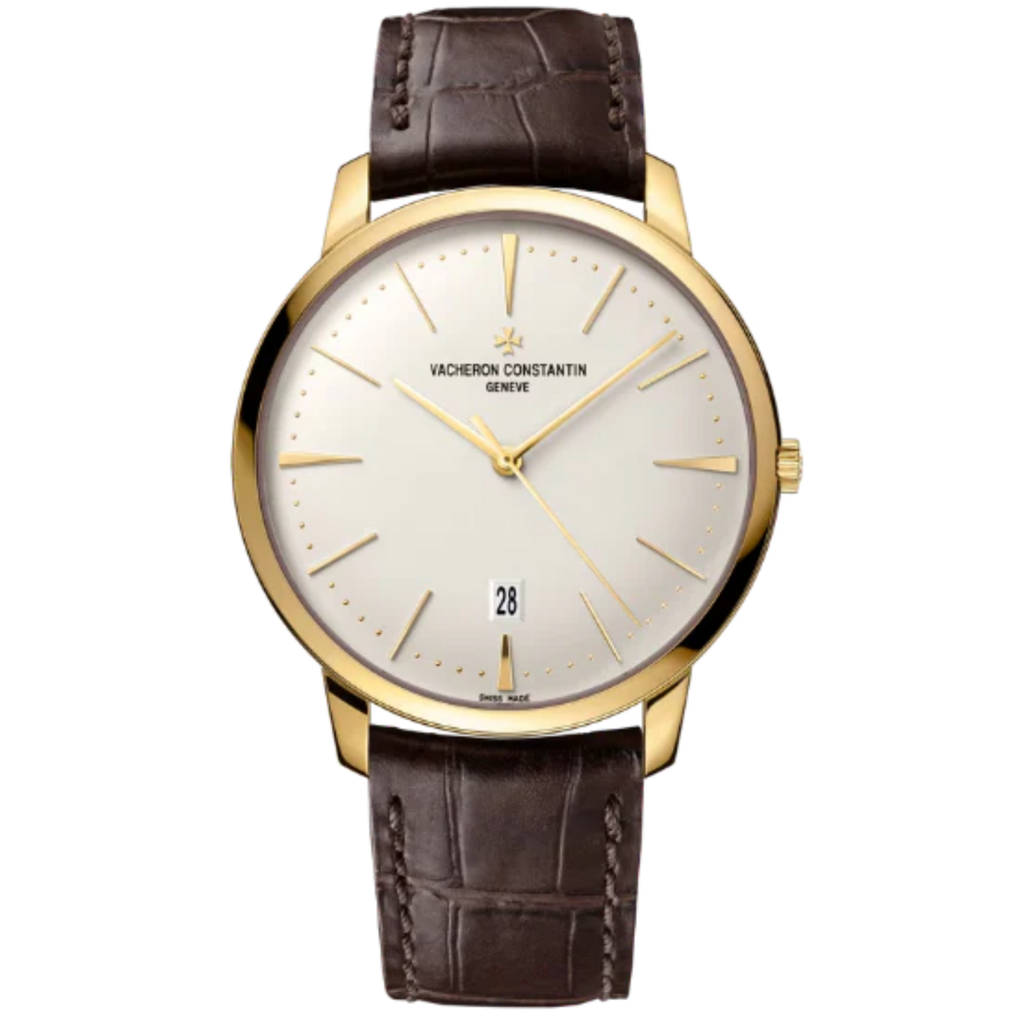 PATRIMONY SELF-WINDING 40 MM 18K YELLOW GOLD WITH WHITE BRASS DIAL