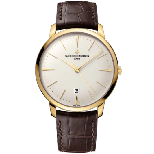 PATRIMONY SELF-WINDING 40 MM 18K YELLOW GOLD WITH WHITE BRASS DIAL