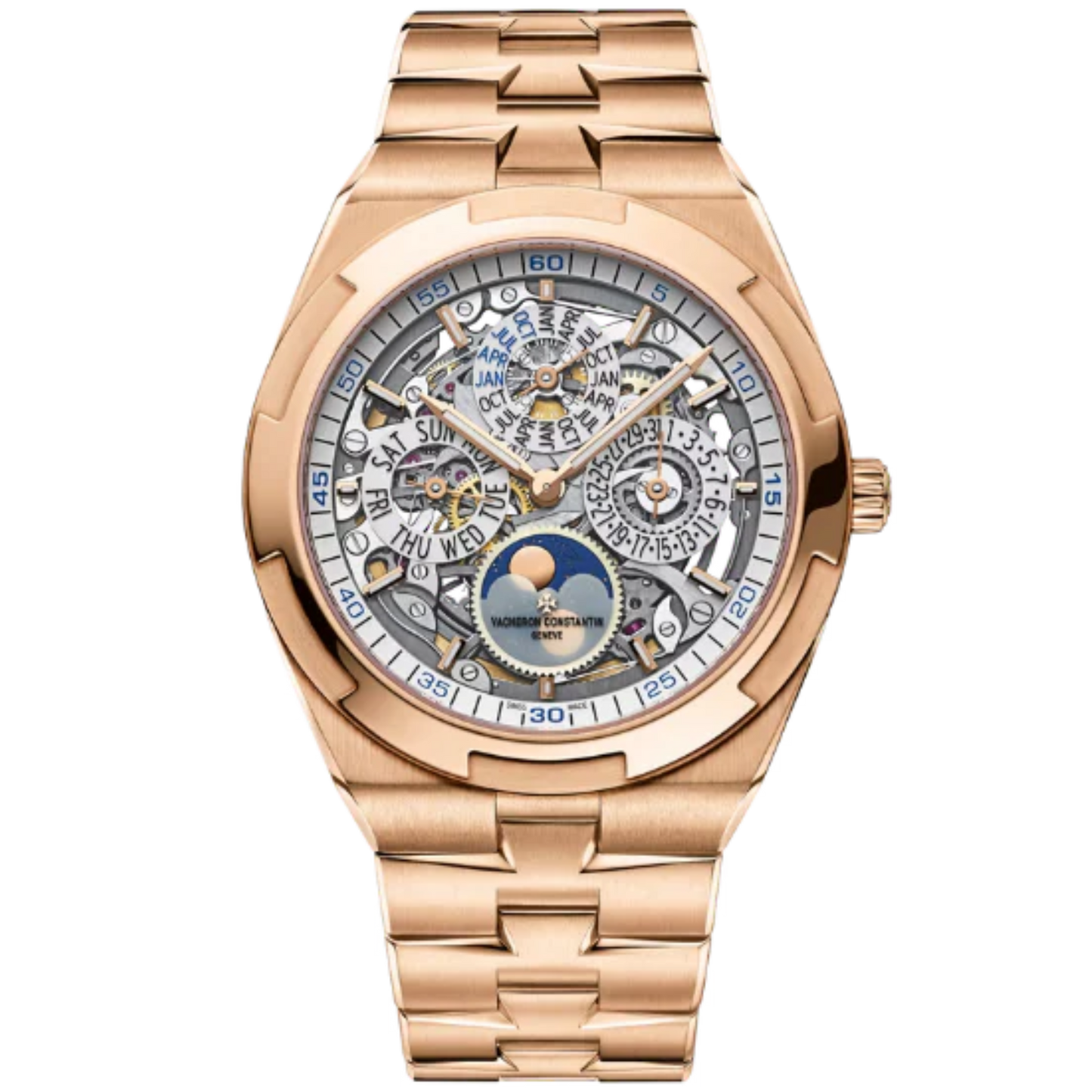 OVERSEAS PERPETUAL CALENDAR ULTRA-THIN SKELETON 41 MM ROSE GOLD WITH BRASS DIAL