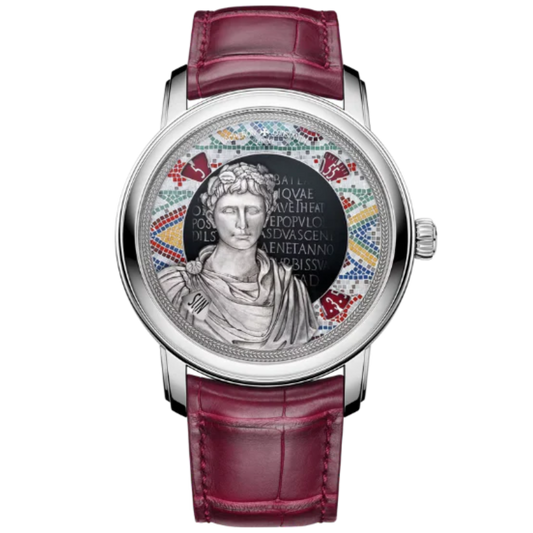 METIERS D'ART TRIBUTE TO GREAT CIVILISATIONS - BUSTE D'AUGUSTE 42 MM 18K WHITE GOLD CASE AND DIAL