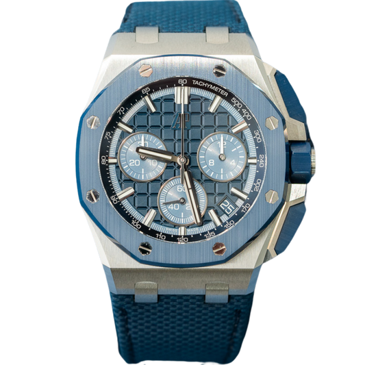 Audemars Piguet Royal Oak Offshore Ref. 26420SO.OO.A029VE.01 Stainless Steel 43mm Blue Ceramic Bezel
