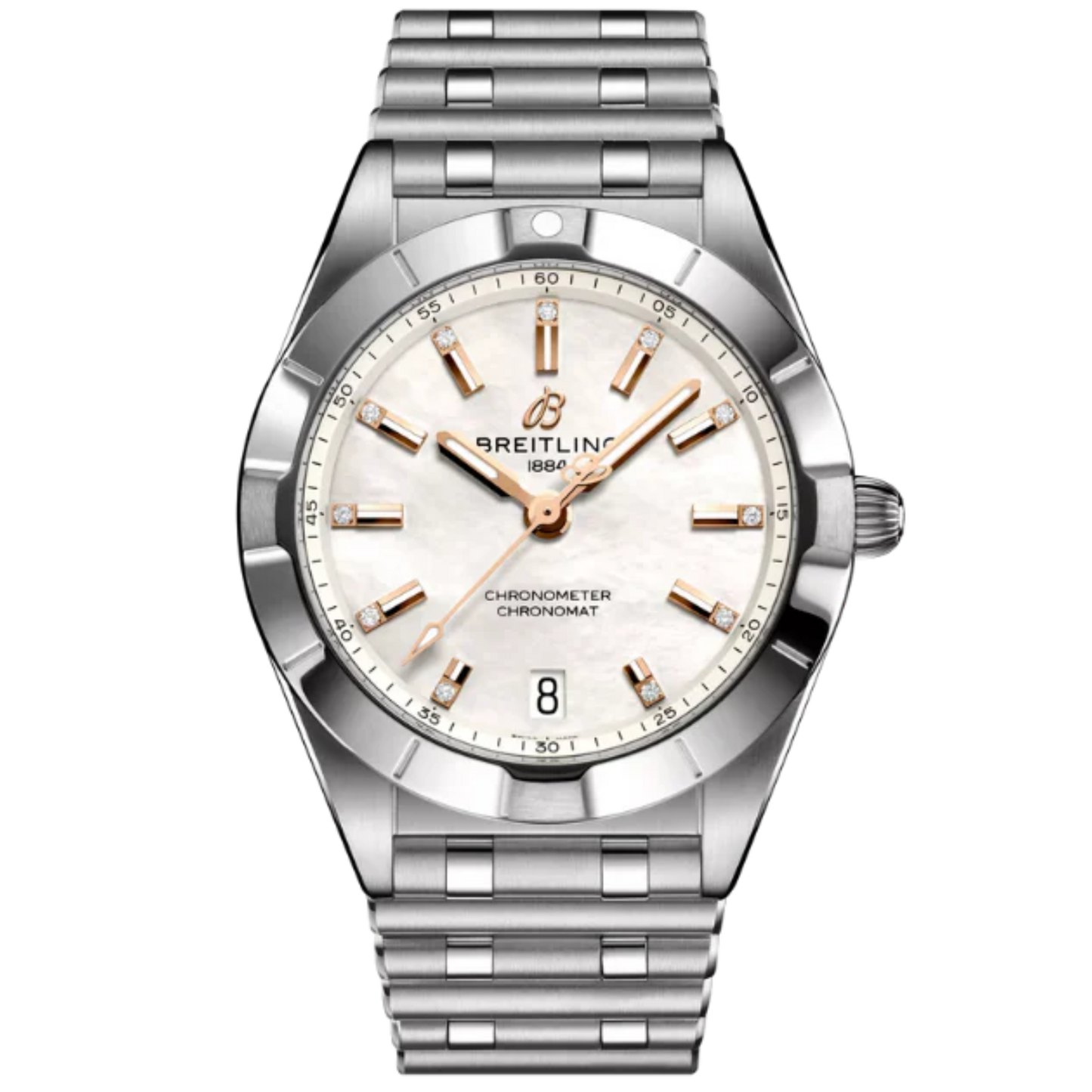 CHRONOMAT 32 MM STAINLESS STEEL WITH MOTHER OF PEARL DIAL
