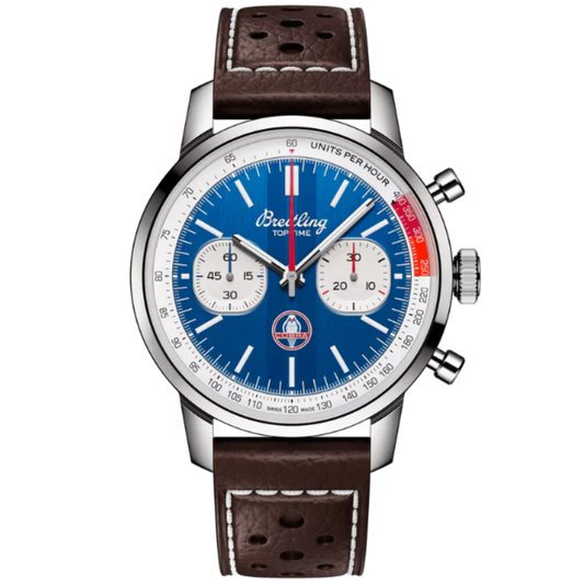 TOP TIME B01 SHELBY COBRA 41 MM STAINLESS STEEL WITH BLUE DIAL