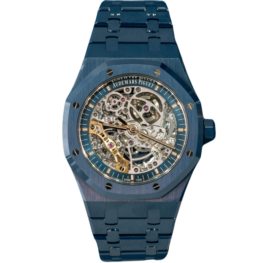 Audemars Piguet Ref. 15416CD.OO.1225CD.01 41MM Blue Ceramic Openworked Double Balance