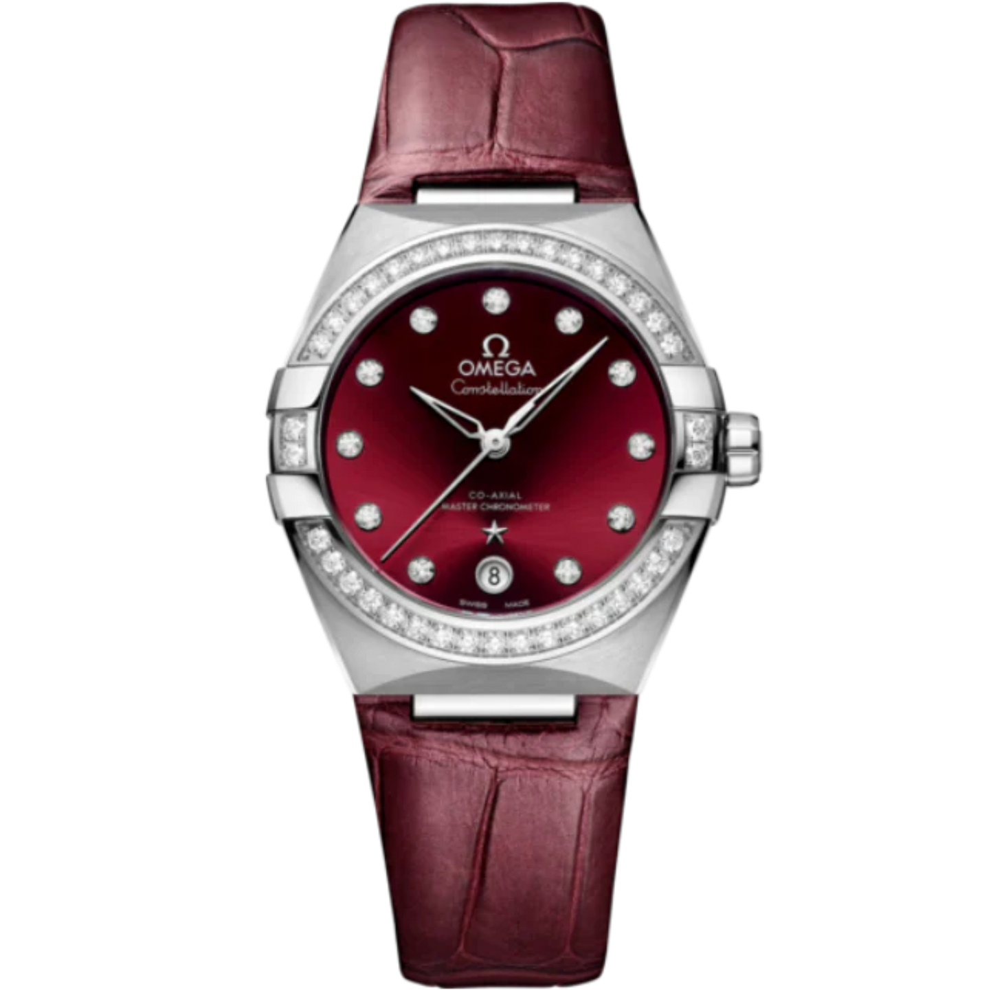 CONSTELLATION 36 MM STAINLESS STEEL WITH RED DIAL