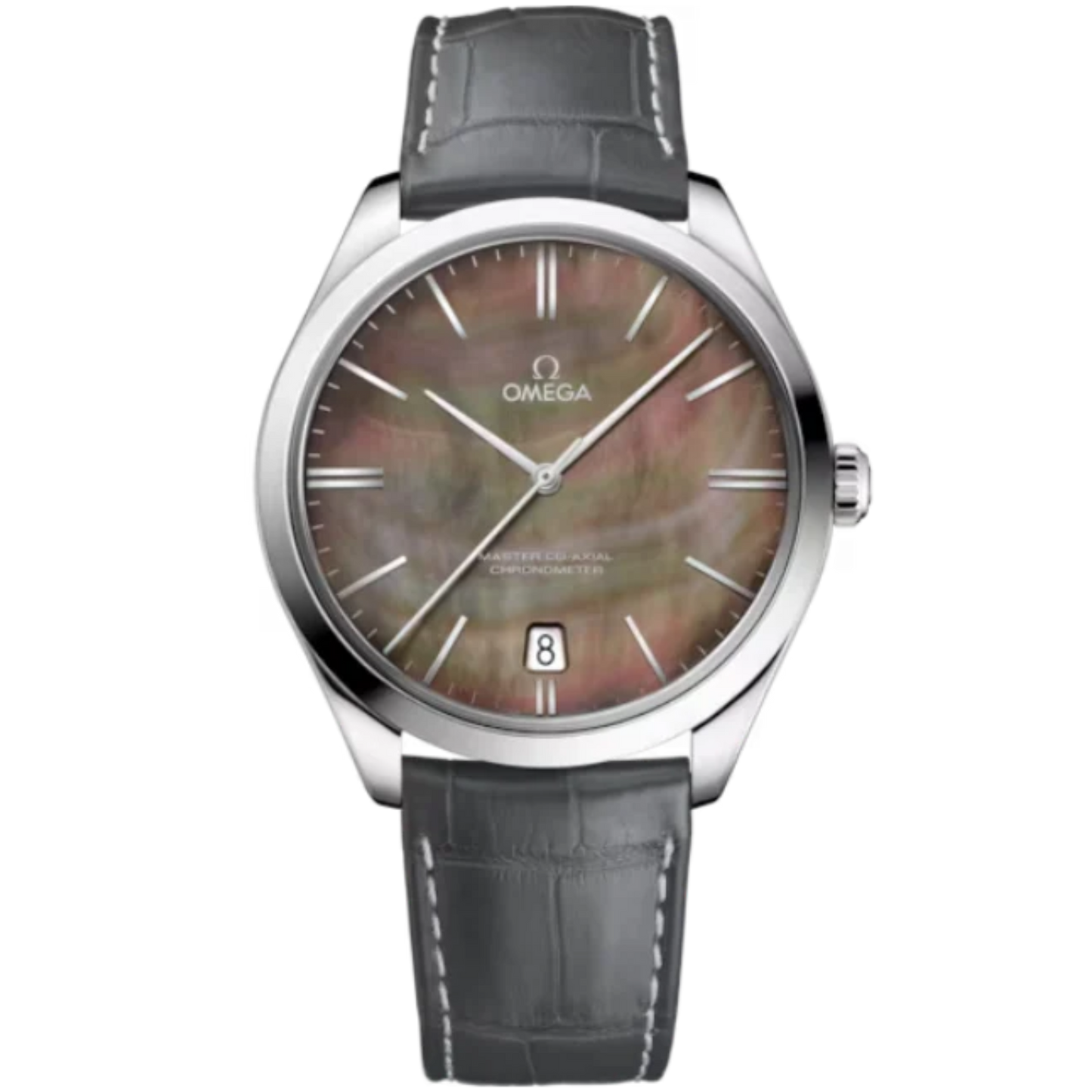 DE VILLE TRÉSOR 40 MM WHITE GOLD WITH GREY MOTHER OF PEARL DIAL