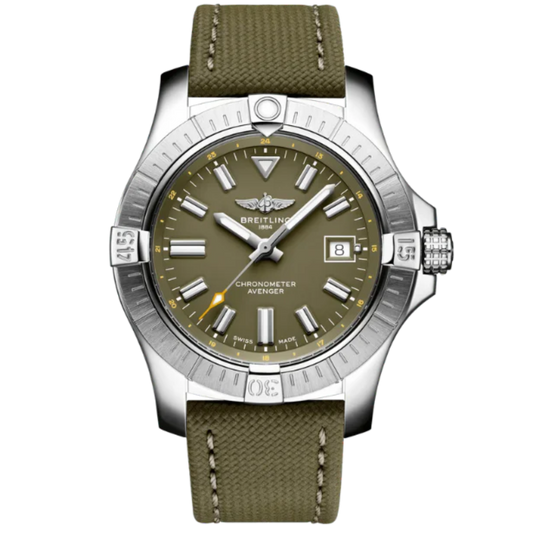 AVENGER AUTOMATIC 43 MM STAINLESS STEEL AND GREEN DIAL