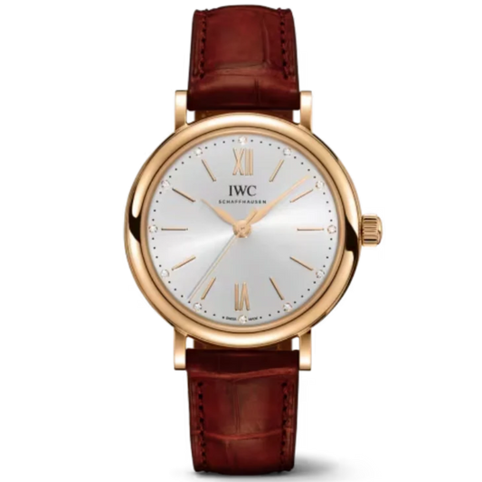 PORTOFINO AUTOMATIC 34 MM GOLD WITH WHITE DIAL