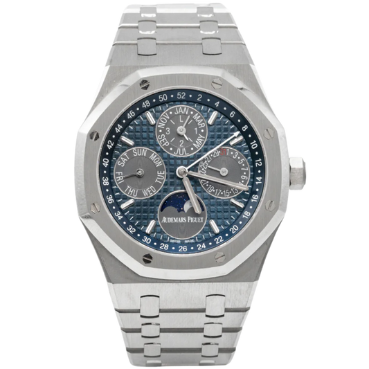 Royal Oak Perpetual Calendar 41MM Titanium Bracelet Blue Dial Titanium Case