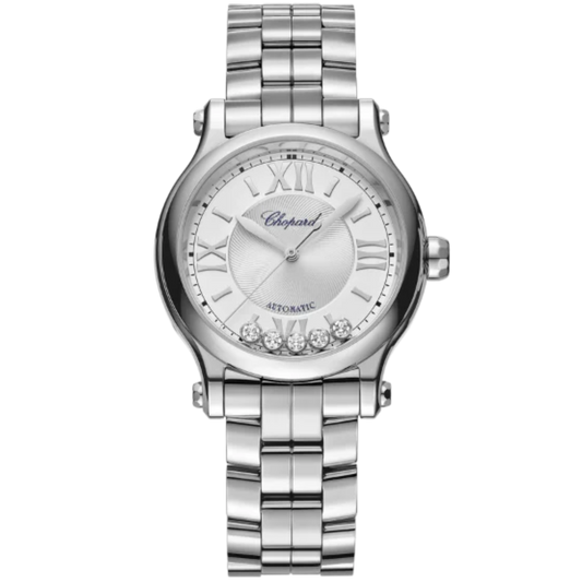 HAPPY SPORT 33 MM LUCENT STEEL™ WITH SILVER DIAL