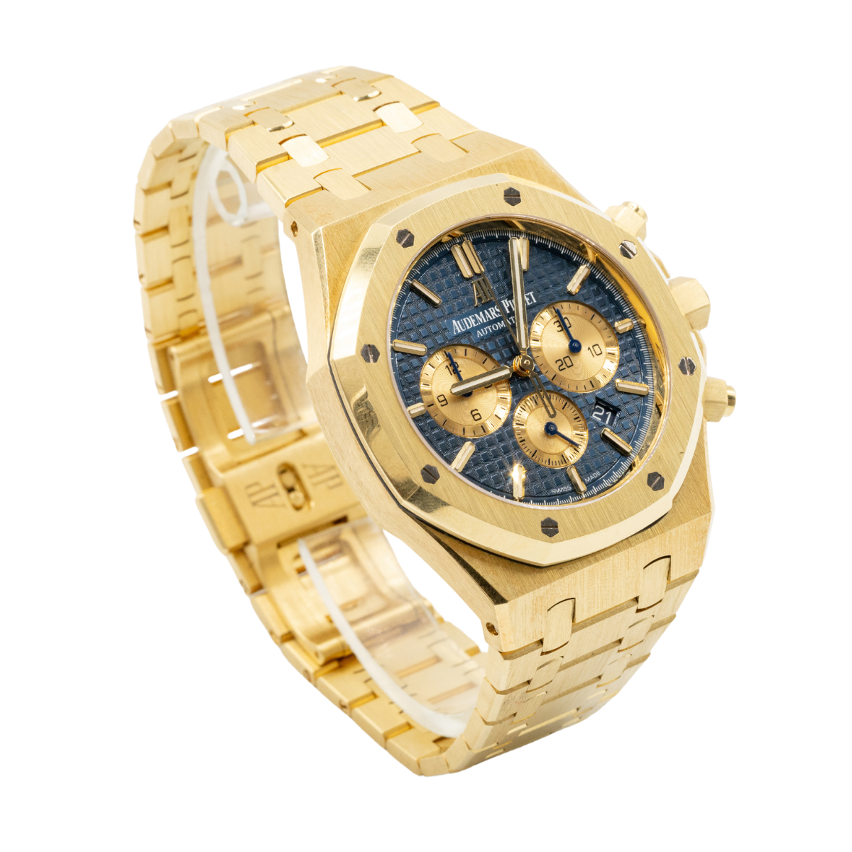 Audemars Piguet 41MM Royal Oak Chronograph Ref. 26331BA.OO.1220BA.01 Yellow Gold Blue Dial