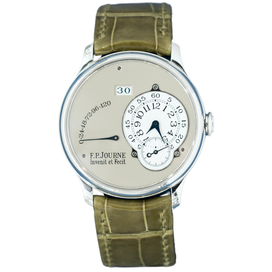 FP Journe Octa “Reserve De Marche” (02A) 38mm Platinum Case Brass Movement "STRAIGHT LINE"