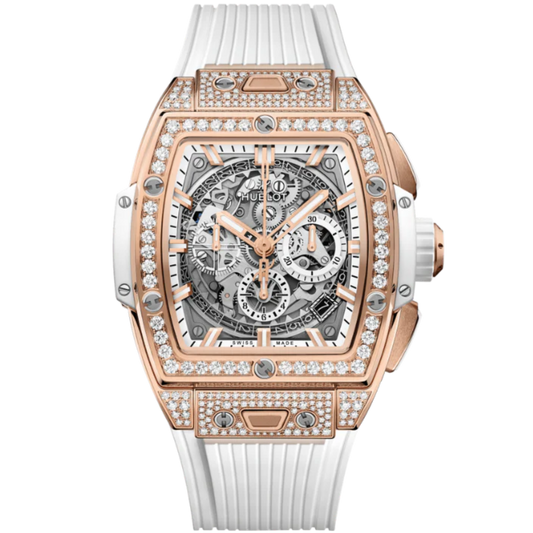 SPIRIT OF BIG BANG 42 MM KING GOLD WHITE PAVÉ
