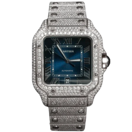 Santos WSSA0013 Bustdown Blue Dial