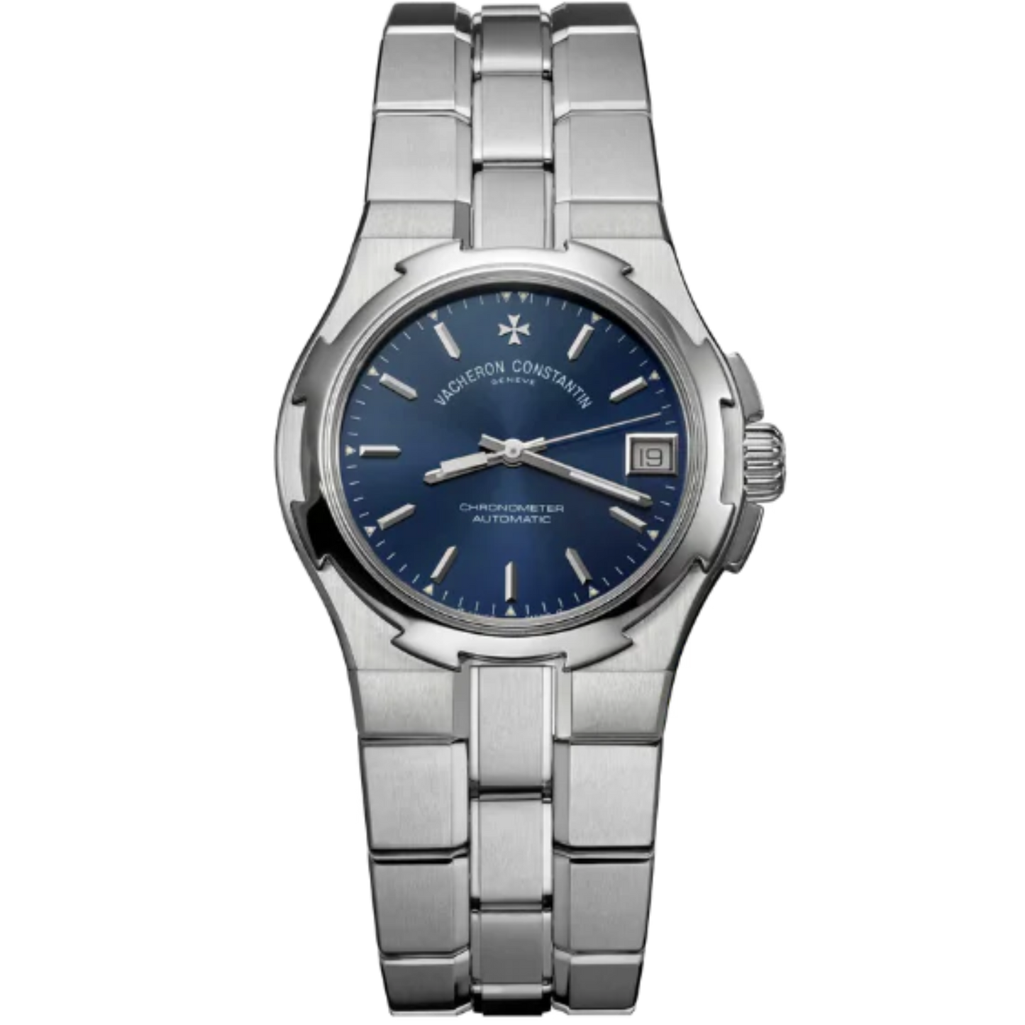 LES COLLECTIONNEULES COLLECTIONNEURS OVERSEAS 1ST GENERATION 35 MM STAINLESS STEEL WITH BLUE DIAL