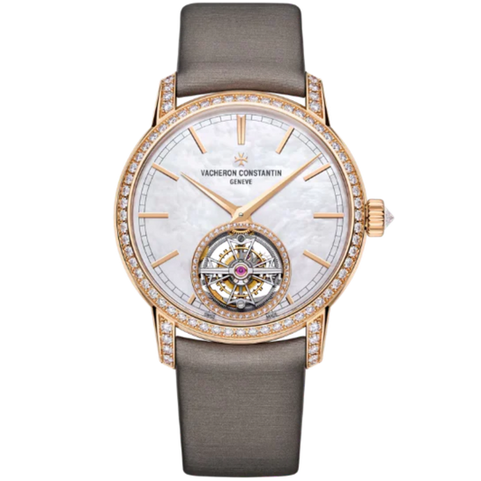 TRADITIONNELLE TOURBILLON 39 MM ROSE GOLD WITH MOTHER OF PEARL DIAL