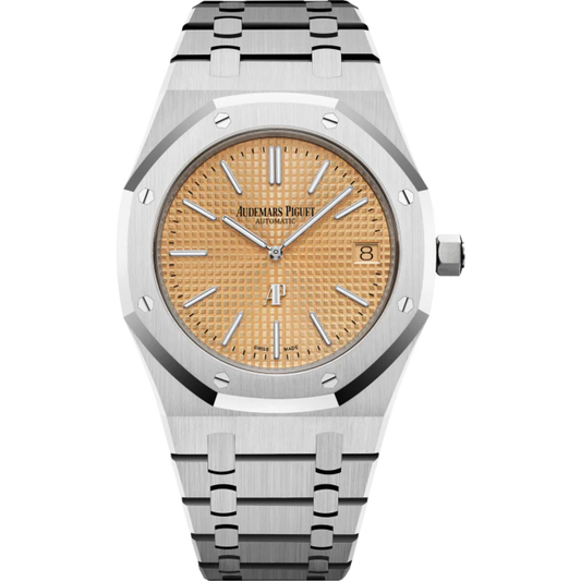 Audemars Piguet Royal Oak Ref. 15202BC.OO.1240BC.01 39MM White Gold Royal Oak Salmon Dial