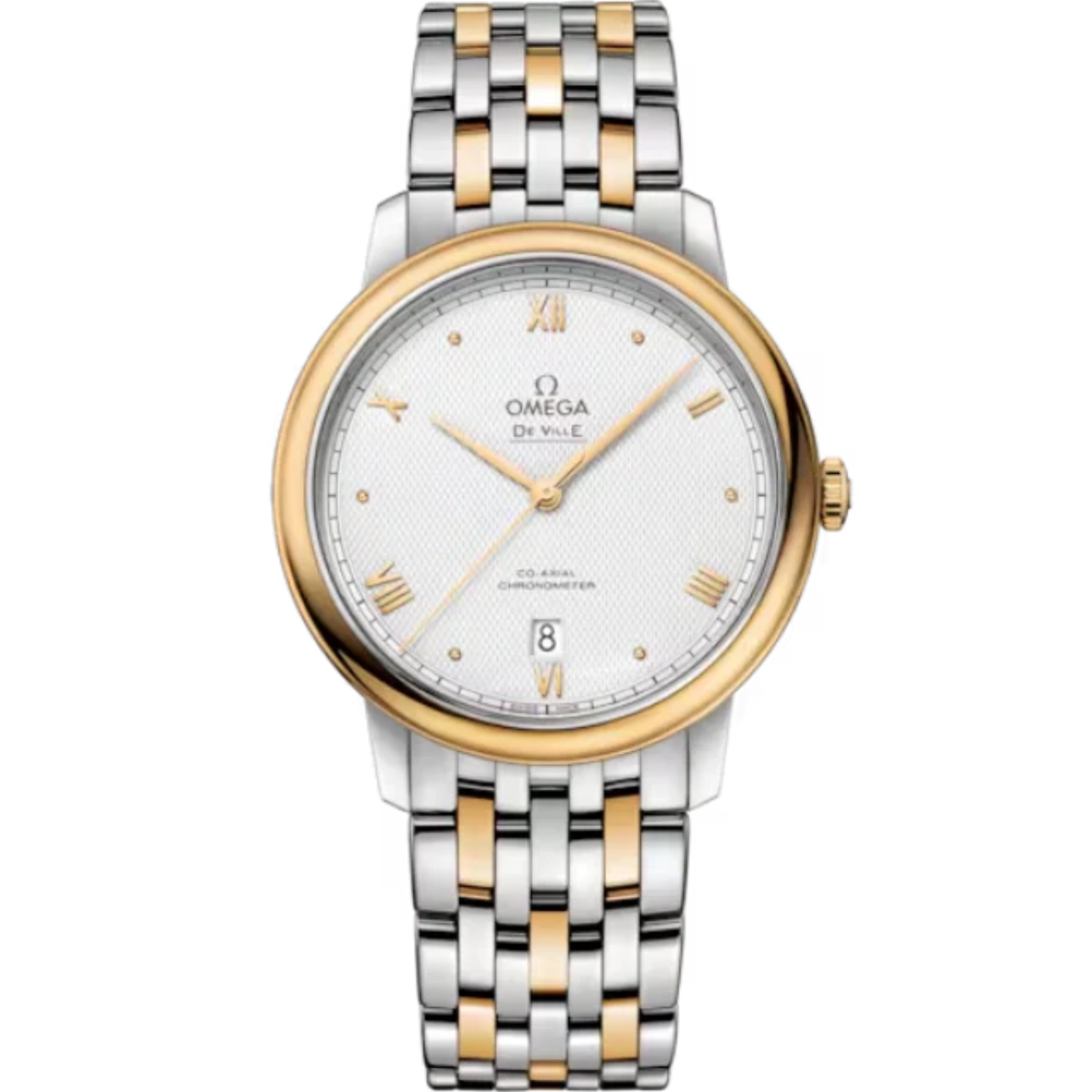 DE VILLE PRESTIGE 39 MM STAINLESS STEEL - YELLOW GOLD WITH GREY DIAL