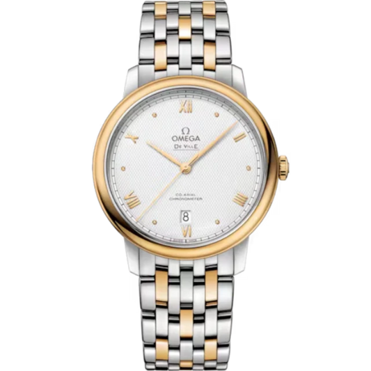 DE VILLE PRESTIGE 39 MM STAINLESS STEEL - YELLOW GOLD WITH GREY DIAL