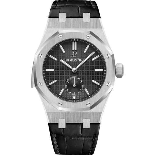 Royal Oak Minute Repeater Supersonnerie 42MM Black Alligator Strap Black Dial With Grande Tapisserie Pattern 950 Platinum Case