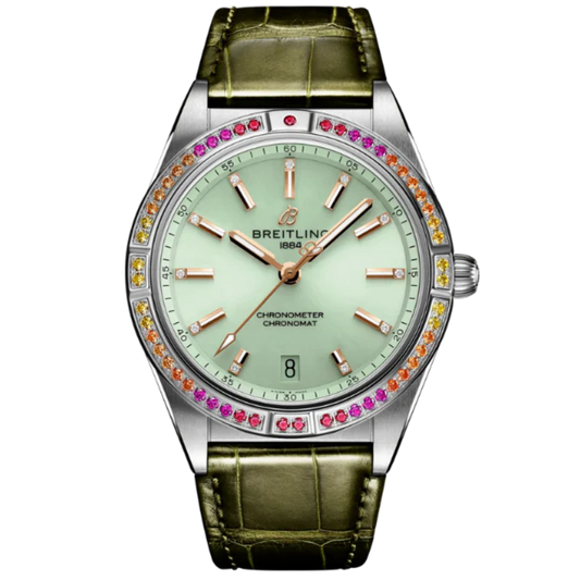 CHRONOMAT AUTOMATIC SOUTH SEA 36 MM STAINLESS STEEL WITH MINT GREEN DIAL