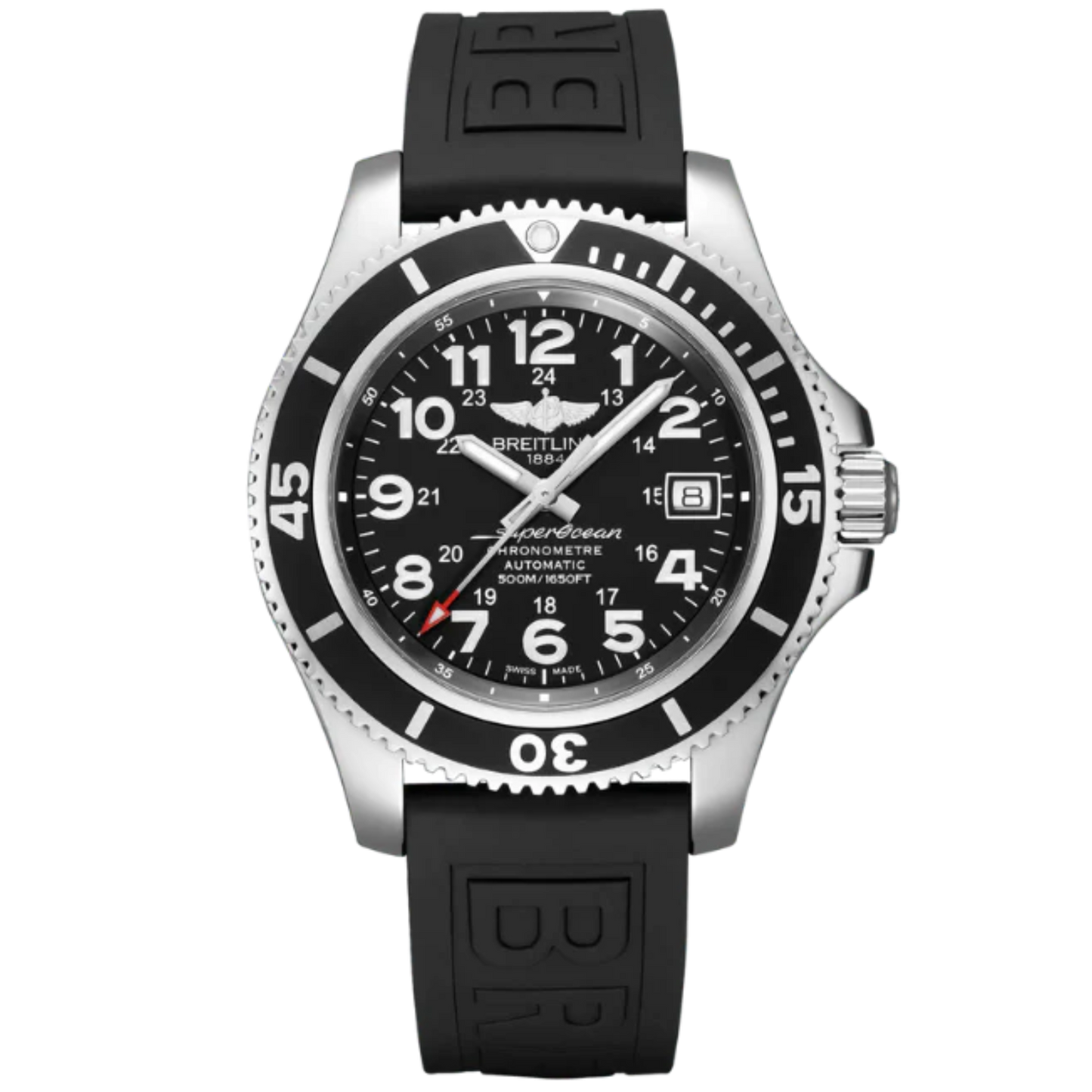 SUPEROCEAN II 42 MM STAINLESS STEEL WITH BLACK DIAL