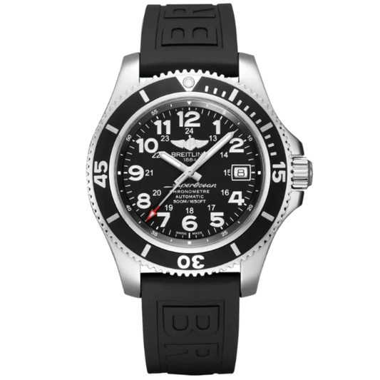 SUPEROCEAN II 42 MM STAINLESS STEEL WITH BLACK DIAL