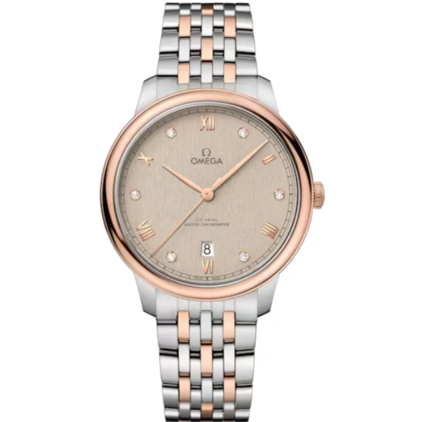 DE VILLE PRESTIGE 40 MM STAINLESS STEEL - SEDNA™ GOLD WITH LINEN DIAL