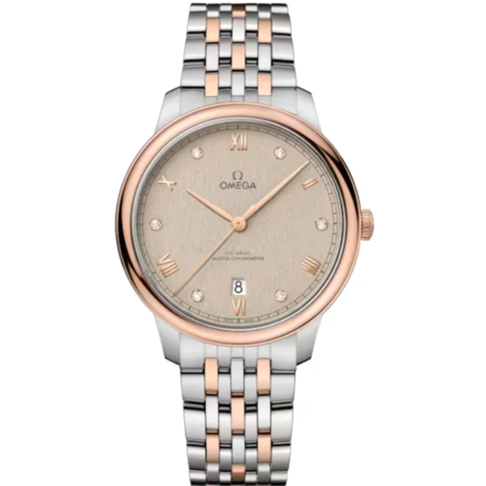 DE VILLE PRESTIGE 40 MM STAINLESS STEEL - SEDNA™ GOLD WITH LINEN DIAL