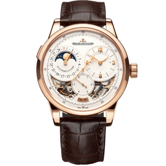 DUOMÈTRE QUANTIEME LUNAIRE 42 MM 18K ROSE GOLD WITH SILVER GREY GRAINED DIAL