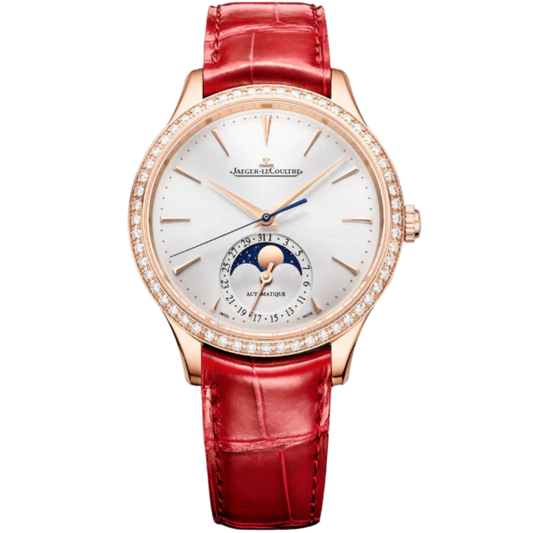 MASTER ULTRA THIN MOON 36 MM 18K ROSE GOLD WITH SILVER GREY SUNRAY BRUSH  DIAL