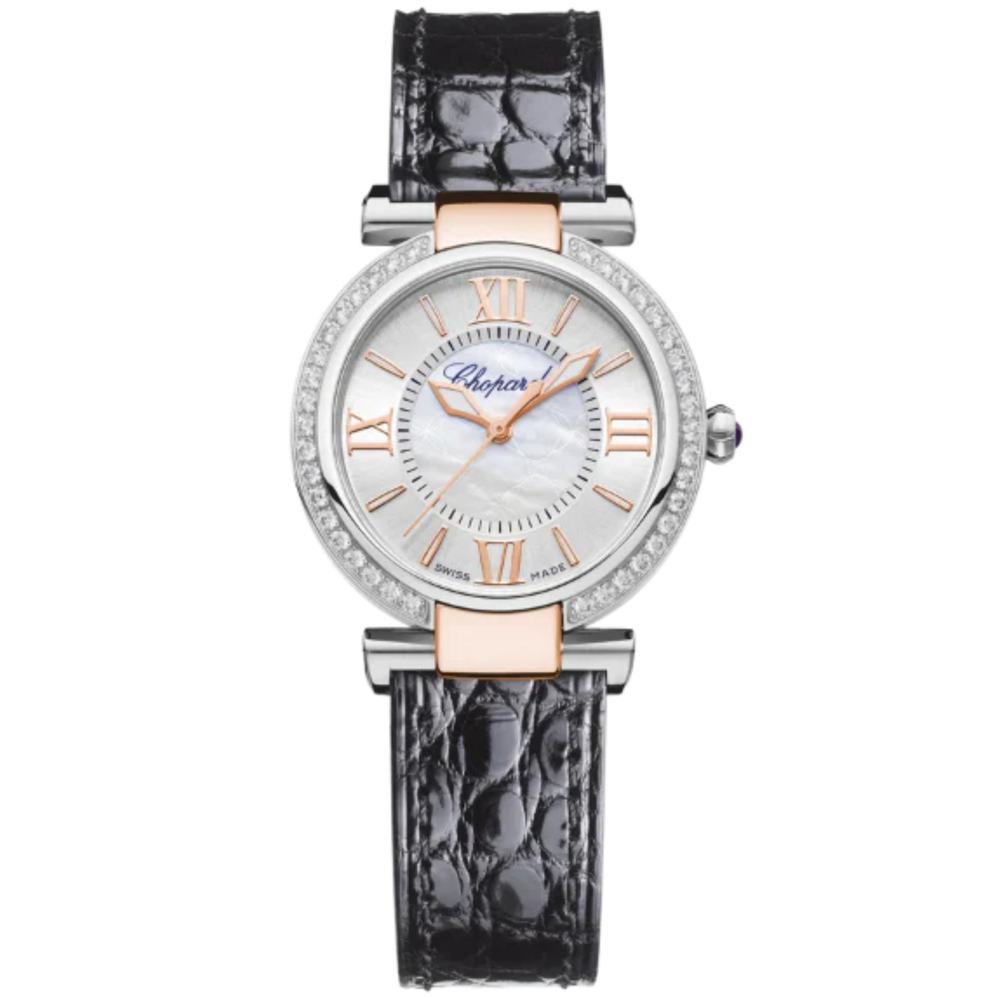IMPERIALE 29 MM ETHICAL ROSE GOLD - LUCENT STEEL™ WITH SILVER - MOTHER OF PEARL DIAL