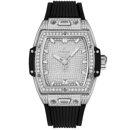 SPIRIT OF BIG BANG 39 MM TITANIUM FULL PAVÉ