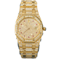 Audemars Piguet Ref. 56530BA 33MM Yellow Gold Royal Oak Full Pave Factory Set Ruby Markers (Watch + Service Papers)