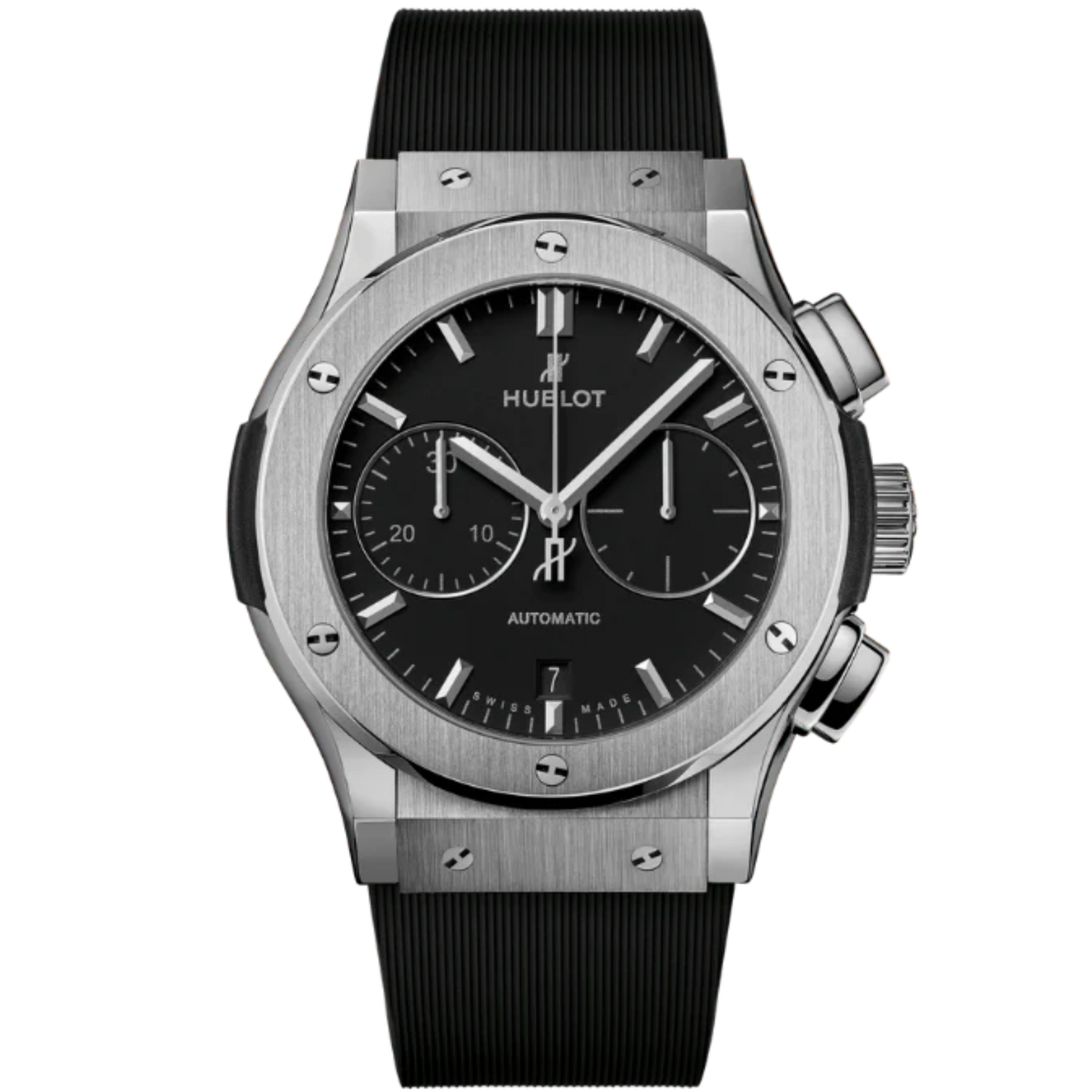 CLASSIC FUSION 42MM CHRONOGRAPH TITANIUM IN RUBBER STRAP