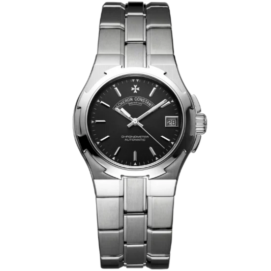 LES COLLECTIONNEULES COLLECTIONNEURS OVERSEAS 1ST GENERATION 35 MM STAINLESS STEEL WITH BLACK DIAL