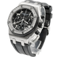 Royal Oak Offshore Chronograph 37MM Black Rubber Strap Black Dial With Méga Tapisserie Pattern Stainless Steel Case Diamond-Set Bezel