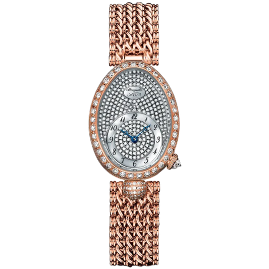 REINE DE NAPLES 8928 33 MM ROSE GOLD WITH MOTHER OF PEARL - DIAMONDS DIAL