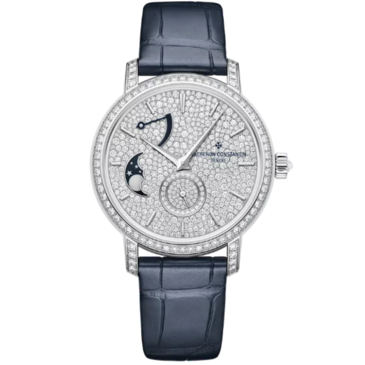TRADITIONNELLE MOON PHASE 37 MM 18K WHITE GOLD WITH WHITE GOLD DIAL